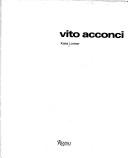 Cover of: Vito Acconci