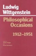 Cover of: Philosophical occasions, 1912-1951