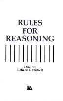 Cover of: Rules for reasoning