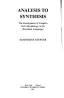 Cover of: Analysis to synthesis by Sanford B. Steever, Sanford B. Steever