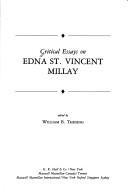 Cover of: Critical essays on Edna St. Vincent Millay