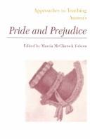 Cover of: Approaches to teaching Austen's Pride and prejudice