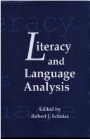 Cover of: Literacy and language analysis by edited by Robert J. Scholes.