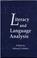 Cover of: Literacy and language analysis