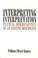 Cover of: Interpreting interpretation