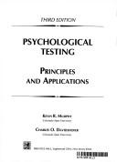 Cover of: Psychological testing by Kevin R. Murphy