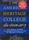Cover of: The American heritage college dictionary.