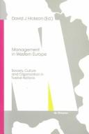 Cover of: Management in Western Europe by editor, David J. Hickson.
