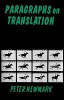 Cover of: Paragraphs on translation by Peter Newmark