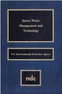 Cover of: Storm water management and technology