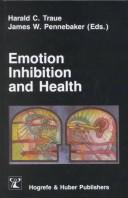 Cover of: Emotion, inhibition, and health