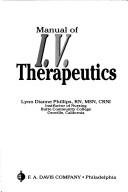 Cover of: Manual of intravenous therapeutics