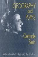 Geography and plays by Gertrude Stein