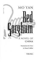 Cover of: Red sorghum: a novel of China