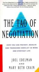 Cover of: The Tao of negotiation by Joel Edelman