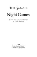 Cover of: Night games