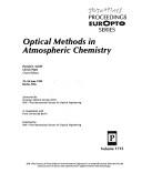 Optical methods in atmospheric chemistry by Ulrich Platt