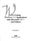 Cover of: Developing Windows 3.1 applications with Microsoft C/C++