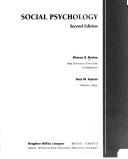 Cover of: Social psychology