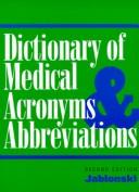 Cover of: Dictionary of medical acronyms & abbreviations