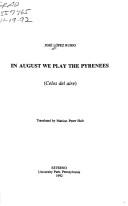 Cover of: In August we play the Pyrenees