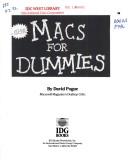 Cover of: Macs for dummies by David Pogue