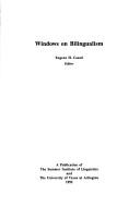Cover of: Windows on bilingualism