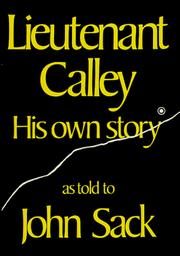 Cover of: Lieutenant Calley: his own story