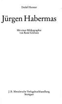 Cover of: Jürgen Habermas