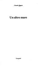 Cover of: Un altro mare by Claudio Magris