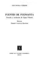 Cover of: Fuentes de Fuensanta: tensión y oscilación de López Velarde