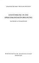 Cover of: Einführung in die Sprachkontaktforschung