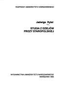 Cover of: Studia z dziej́ow prozy staropolskiej