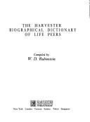 Cover of: Harvester biographical dictionary of life peers