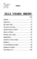 Cover of: Ella usaba bikini by Alfonso Chase