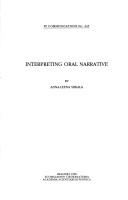 Cover of: Interpreting oral narrative