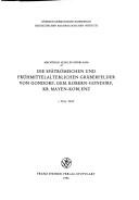 Cover of: Die spätrömischen und frühmittelalterlichen Gräberfelder von Gondorf, Gem. Kobern-Gondorf, Kr. Mayen-Koblenz by Mechthild Schulze-Dörrlamm