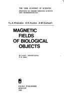 Cover of: Magnetic fields of biological objects