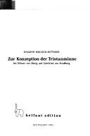 Cover of: Zur Konzeption der Tristanminne bei Eilhart von Oberg und Gottfried von Strassburg