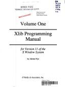 Cover of: Xlib Programming Manual by Adrian Nye