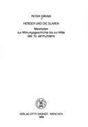 Cover of: Herder und die Slaven: Materialien zur Wirkungsgeschichte bis zur Mitte des 19. Jahrhunderts
