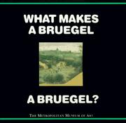 Cover of: What makes a Bruegel a Bruegel?