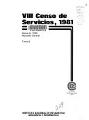 Cover of: VIII censo de servicios, 1981: datos de 1980, resumen general.