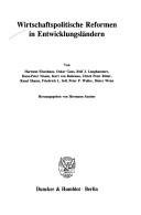 Cover of: Wirtschaftspolitische Reformen in Entwicklungsländern