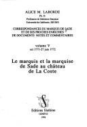 Cover of: Correspondances du marquis de Sade et de ses proches enrichies de documents, notes et commentaires