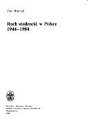 Cover of: Ruch studencki w Polsce 1944-1984