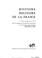Cover of: Histoire militaire de la France