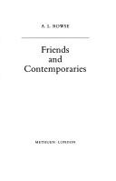 Cover of: Friends and contemporaries