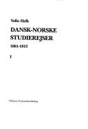 Dansk-norske studierejser by Vello Helk