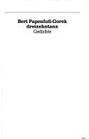 Cover of: Dreizehntanz: Gedichte